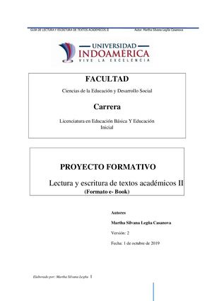 Modulo Lectura Y Escritura Académica Ii 2021