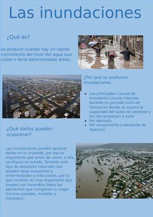las inundaciones