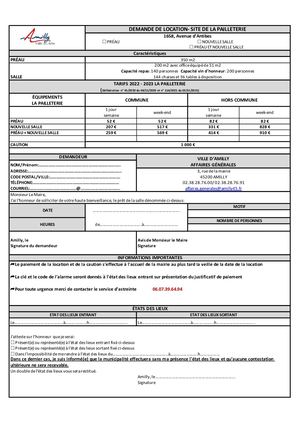 Demande De Location Pailleterie Particuliers 2022 2023