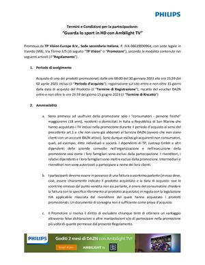 Dazn Regolamento Final Update