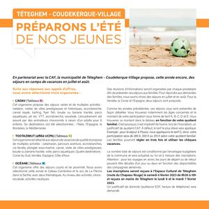 Plaquette Séjours Été 2023