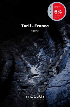 Tarifs Mc Bath 2022