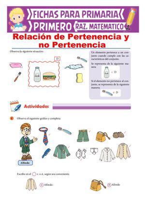 Relación De Pertenencia 1° Gradito