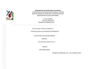 Evidencia Del Portafolio Digital