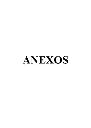 Hoja De Anexo