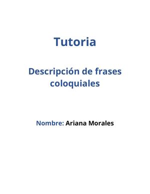 Tema De Tutoría Segundo Parcial