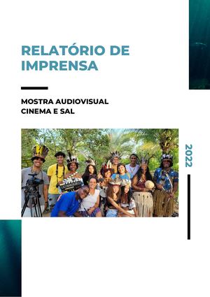 Relatório Cinema E Sal