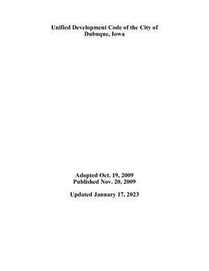 Dubuque Unified Development Code