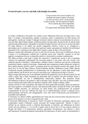 Il Ruolo Del Padre