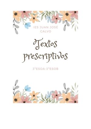 Textos Prescriptivos 3ºESO