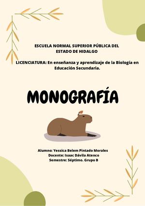 Monografía de capibara