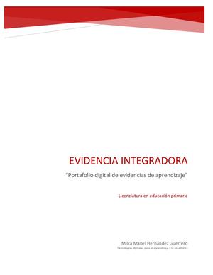Evidencia Integradora Portafolio Digital Milca Mabel Hernandez Guerrero