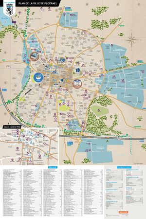 Ploërmel - Plan de Ville