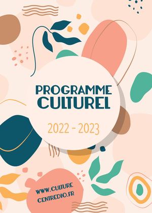 Programme Culutrel Centre Diocésain 2022 2023