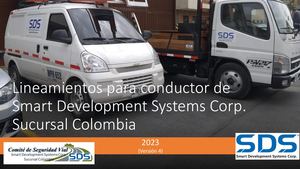 Lineamientos para conductor de Smart Development Systems Corp. Sucursal Colombia (Vr. 4)