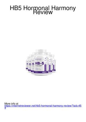Hb5 Hormony Harmony Review