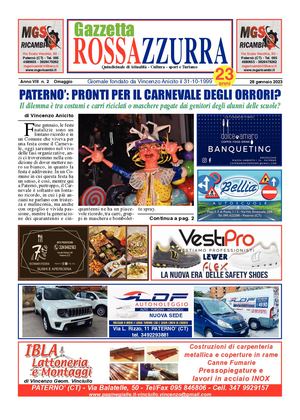 Gazzetta Rossazzurra Del 28 1 2023 Anno Viii N 2