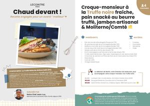 Croque-monsieur à la Truffe noire by Lecointre Paris