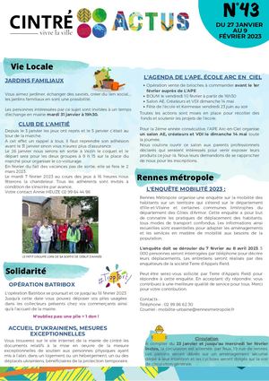 Cintré Actus N°43
