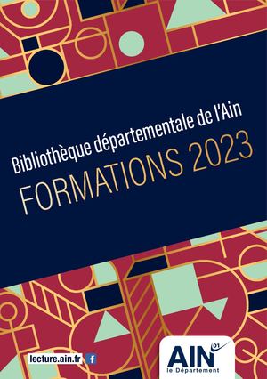 Guide Formations 2023 - Bibliothèque départementale de l'Ain