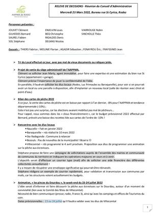 Cr Réunion Aappma 23/03/2022