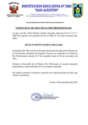 Constancia Práctica Intermedia Ii