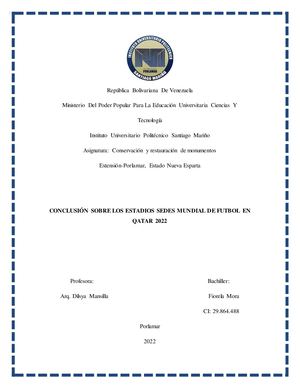 Mora Fiorela Modernismo Conclusion