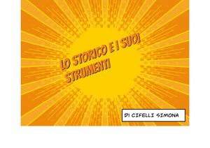Lo Storico E I Suoi Strumenti