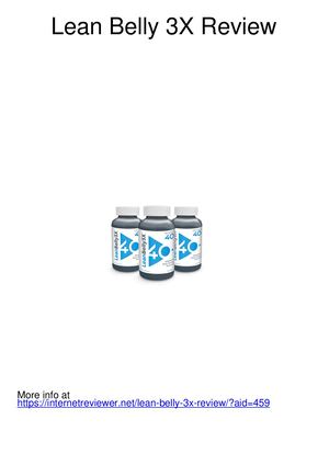 Lean Belly 3x Review