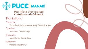 Portafolio de TIC