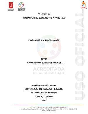 Bitacora De Practica Ix Semestre