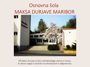 Predstavitev naše šole