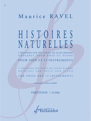 Maurice Ravel - Histoires Naturelles