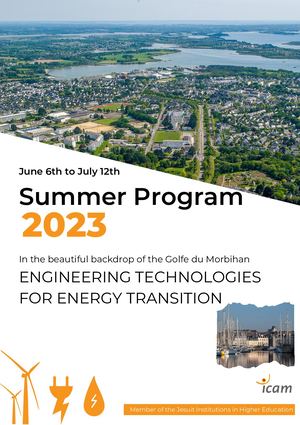 Flyer Icam Vannes Summer Program 2023 Energy Transition
