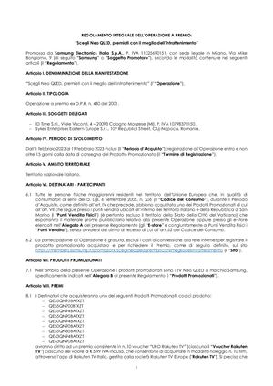 Regolamento operazione_Scegli Neo QLED, premiati con