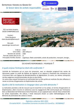 Fiche Rex Berger Levrault