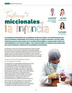 Trastornos Miccionales