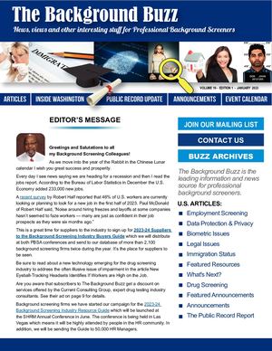 BACKGROUND BUZZ - JANUARY 2023