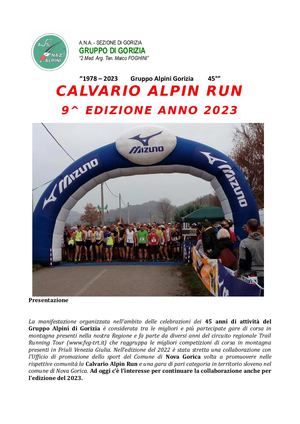 Calvario Alpin Run 2023