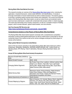 Racing Motor Bike Seat