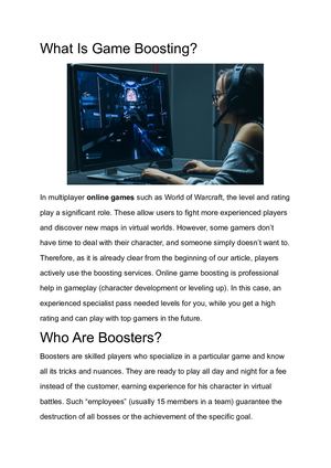Gameboost Cartoon Calaméo - What Is Game Boosting