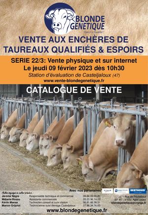 Catalogue de vente - série 2203