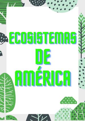 Ecosistemas de América por Enrique López