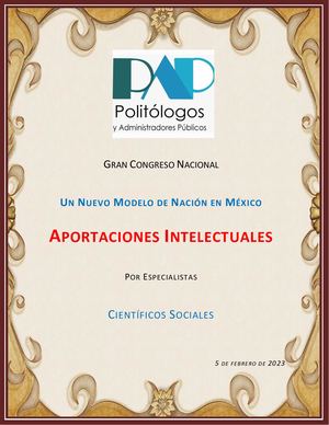 UN NUEVO MODELO DE NACIÓN EN MÉXICO