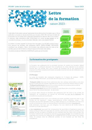Lettre Formation 2023