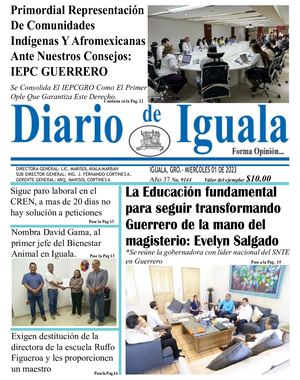 Miercoles 01 De Febrero De 2023 Diario De Iguala