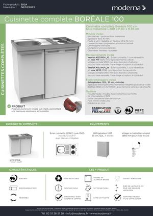 302A CUISINETTE COMP. BOREALE 100