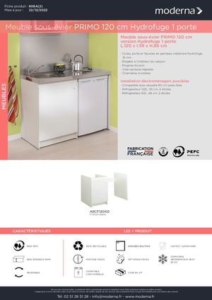 606A(2)_PRIMO MEUBLE SOUS EVIER 120 HYDROFUGE