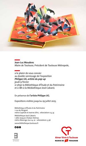 Invitation Double Vernissage Exposition Philippe Ug