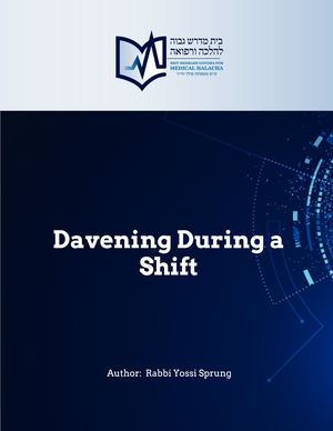 Davening During A Shift